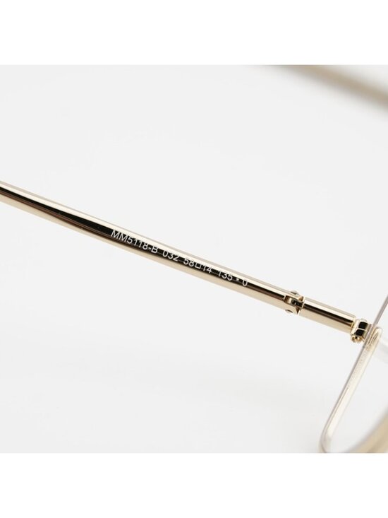 Max Mara MM5118-B 032 Eyeglasses Gold 58mm Square Frame main image 8